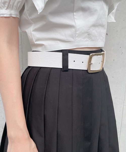 lilLilly(リルリリー)の「レザーベルト(ベルト・レディース・ホワイト/ベージュ/ブラック・FREE)」の7枚目の写真