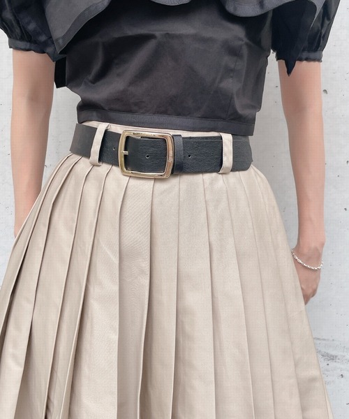 lilLilly(リルリリー)の「レザーベルト(ベルト・レディース・ホワイト/ベージュ/ブラック・FREE)」の10枚目の写真