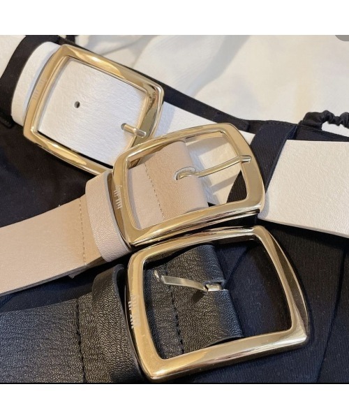 lilLilly(リルリリー)の「レザーベルト(ベルト・レディース・ホワイト/ベージュ/ブラック・FREE)」の15枚目の写真