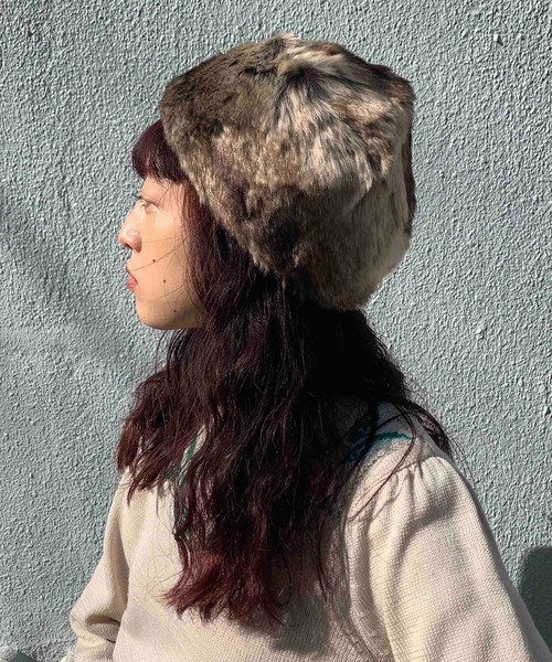 Casselini（キャセリーニ）の「Casselini(キャセリーニ)ロシア帽（キャップ・レディース・ブラック/ブラウン/ベージュ・FREE）」の2枚目の写真