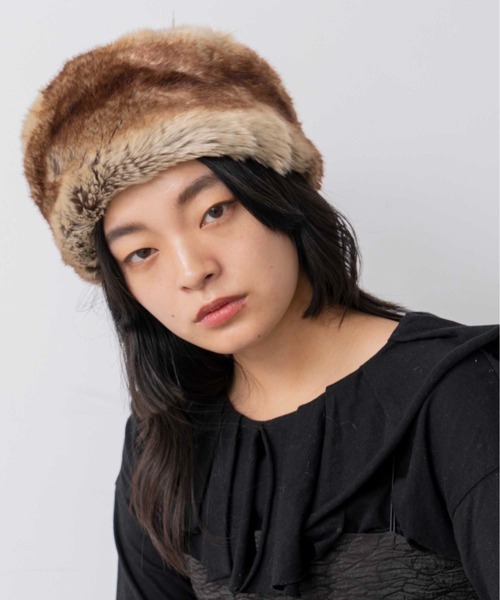 Casselini（キャセリーニ）の「Casselini(キャセリーニ)ロシア帽（キャップ・レディース・ブラック/ブラウン/ベージュ・FREE）」の12枚目の写真