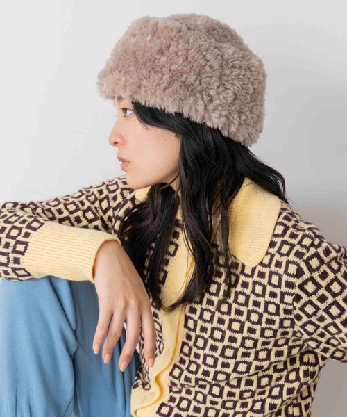 Casselini（キャセリーニ）の「Casselini(キャセリーニ)ロシア帽（キャップ・レディース・ブラック/ブラウン/ベージュ・FREE）」の15枚目の写真