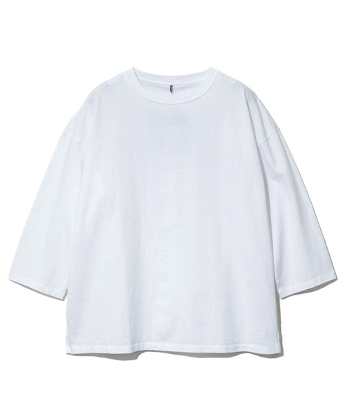 Good On(グッドオン)の「Good On/グッドオン 3/4 SLEEVE RELAX TEE(Tシャツ/カットソー・レディース・コーラルピンク/ブラック/ホワイト・FREE)」の1枚目の写真