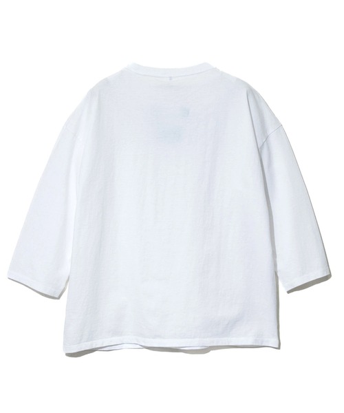 Good On(グッドオン)の「Good On/グッドオン 3/4 SLEEVE RELAX TEE(Tシャツ/カットソー・レディース・コーラルピンク/ブラック/ホワイト・FREE)」の4枚目の写真