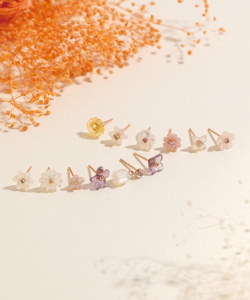 BLOOM（ブルーム）の「4月誕生花 K10 ピンクゴールド サクラ