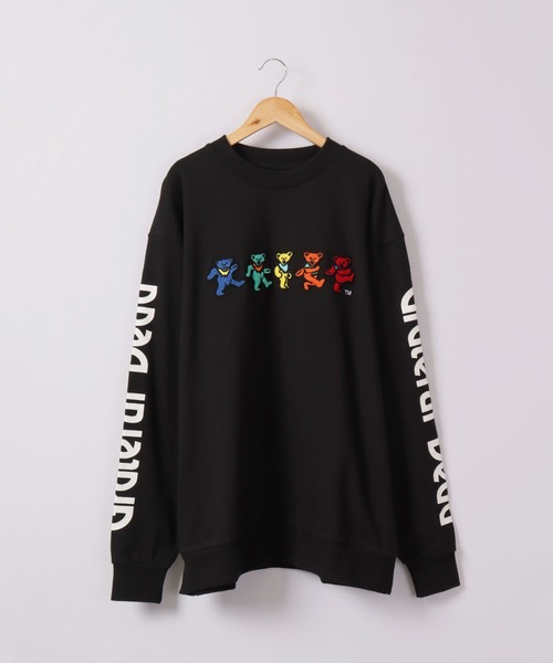 Grateful Dead(グレイトフルデッド)の「GREATFUL DEAD サガラ刺繍 袖ロゴトレーナー(スウェット・メンズ・杢グレー/ブラック/ホワイト・L/M)」の5枚目の写真