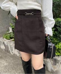 OLIVE des OLIVE | ビットベルト付きミニスカート(スカート)