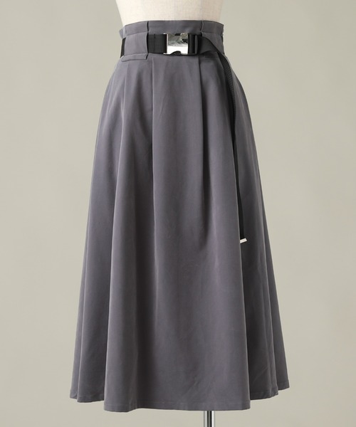 Cheek（チーク）の「ガチャベルト付きフレアスカート（スカート・レディース・チャコールグレー/ブラック/キャメル・MEDIUM/SMALL）」の22枚目の写真