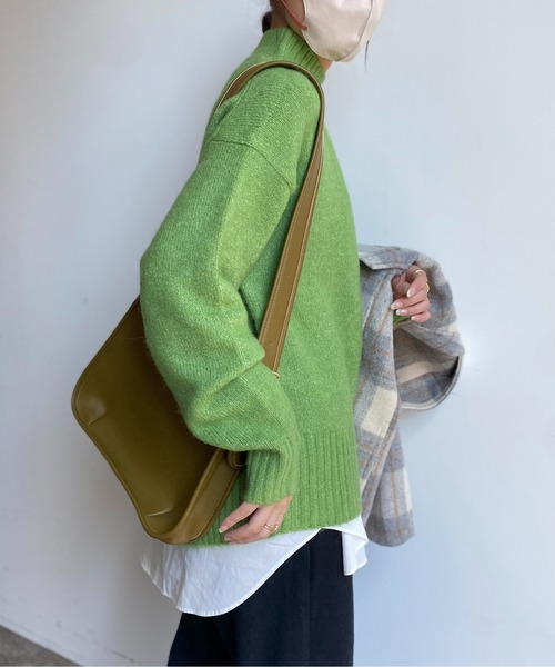 CPCM(シーピーシーエム)の「もちっとカラーハイネックニット(ニット/セーター・レディース・アイボリー/グリーン/ブルー/モカ/レッド・FREE)」の21枚目の写真