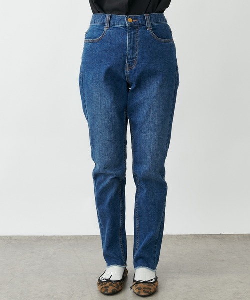 PUAL CE CIN（ピュアルセシン）の「ストレッチデニムスキニーパンツ（デニムパンツ・レディース・ブラック/ブルー・FREE）」の17枚目の写真