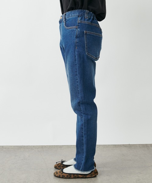 PUAL CE CIN（ピュアルセシン）の「ストレッチデニムスキニーパンツ（デニムパンツ・レディース・ブラック/ブルー・FREE）」の9枚目の写真