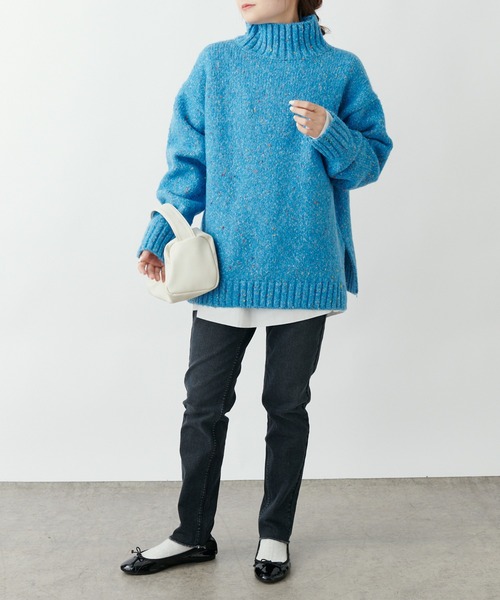 PUAL CE CIN（ピュアルセシン）の「ストレッチデニムスキニーパンツ（デニムパンツ・レディース・ブラック/ブルー・FREE）」の8枚目の写真