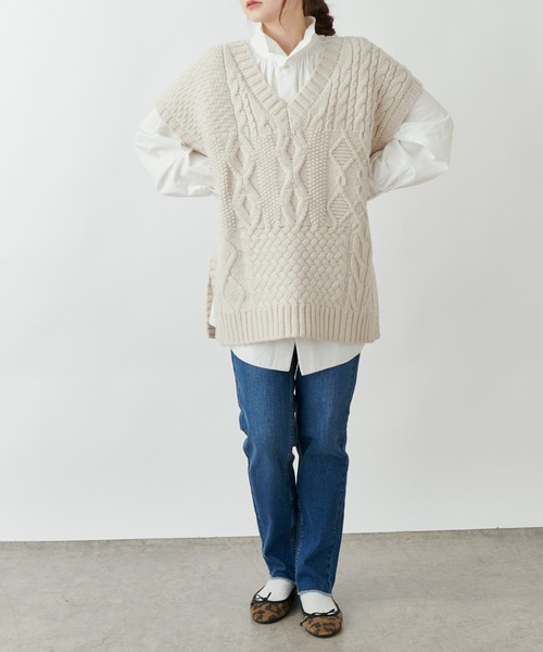 PUAL CE CIN（ピュアルセシン）の「ストレッチデニムスキニーパンツ（デニムパンツ・レディース・ブラック/ブルー・FREE）」の3枚目の写真