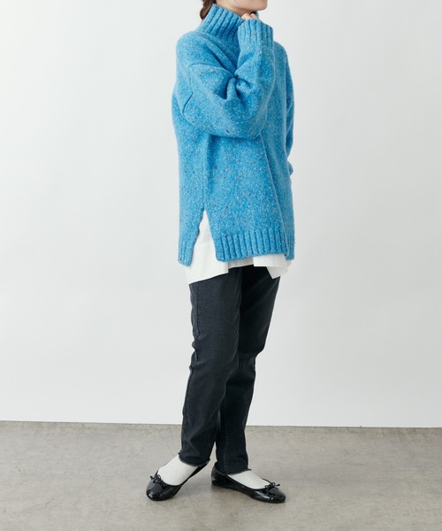 PUAL CE CIN（ピュアルセシン）の「ストレッチデニムスキニーパンツ（デニムパンツ・レディース・ブラック/ブルー・FREE）」の14枚目の写真