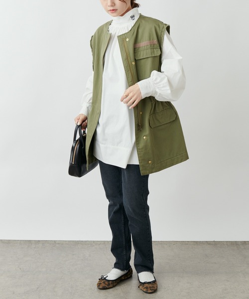 PUAL CE CIN（ピュアルセシン）の「ストレッチデニムスキニーパンツ（デニムパンツ・レディース・ブラック/ブルー・FREE）」の10枚目の写真