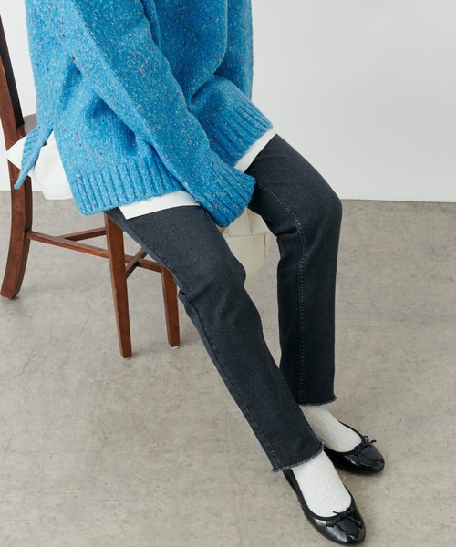 PUAL CE CIN（ピュアルセシン）の「ストレッチデニムスキニーパンツ（デニムパンツ・レディース・ブラック/ブルー・FREE）」の16枚目の写真