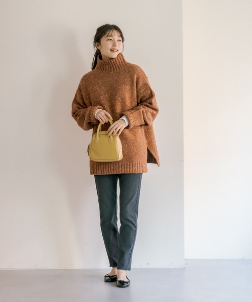 PUAL CE CIN（ピュアルセシン）の「ストレッチデニムスキニーパンツ（デニムパンツ・レディース・ブラック/ブルー・FREE）」の5枚目の写真