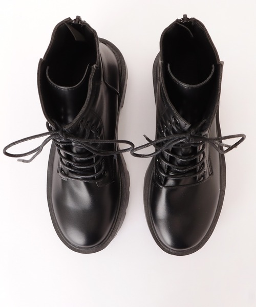 Lace Ladies（レースレディース）の「厚底 レースアップ ショートブーツ 太ヒール（ブーツ・レディース・ブラック・22.5/23/23.5/24/24.5/ 25）」の13枚目の写真