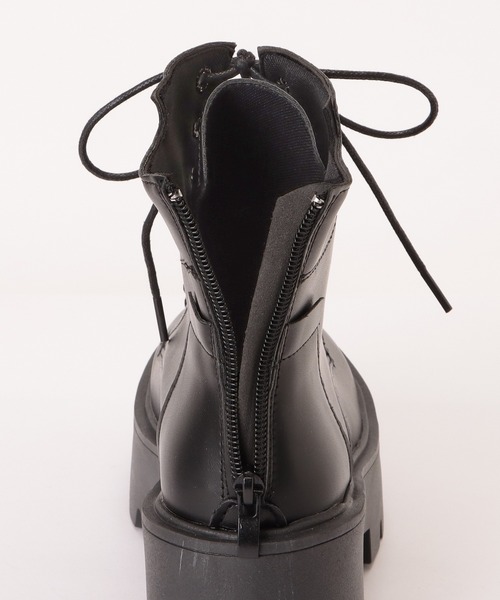 Lace Ladies（レースレディース）の「厚底 レースアップ ショートブーツ 太ヒール（ブーツ・レディース・ブラック・22.5/23/23.5/24/24.5/ 25）」の9枚目の写真