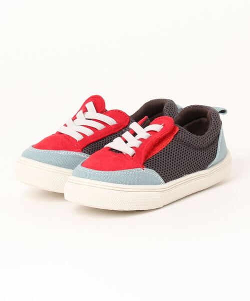 monmimi(モンミミ)の「《monmimi》Simple sneakers(スニーカー・キッズ・グレー/トリコロール/ピンク・14.0cm/15.0cm/16.0cm/17.0cm/19.0cm/18.0cm/13.0cm)」の3枚目の写真