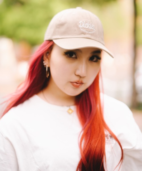 Dickies（ディッキーズ）の「【Dickies】ロゴ刺繍 LOWキャップ/ロゴ/アジャスタブル/ストラップバック/フリーサイズ/帽子/ディッキーズ（キャップ・メンズ・ブラック/ベージュ/ホワイト/レッド/ネイビー/チャコール・FREE）」の4枚目の写真