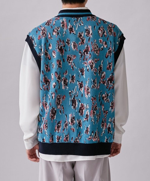 Lui's(ルイス)の「【Neucon / ニューコン】23SS ジャガードベスト(ベスト・メンズ・ブルー/ブラック・2/1)」の9枚目の写真