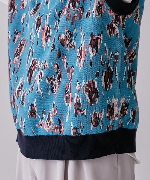 Lui's(ルイス)の「【Neucon / ニューコン】23SS ジャガードベスト(ベスト・メンズ・ブルー/ブラック・2/1)」の12枚目の写真