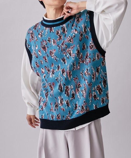 Lui's(ルイス)の「【Neucon / ニューコン】23SS ジャガードベスト(ベスト・メンズ・ブルー/ブラック・2/1)」の15枚目の写真