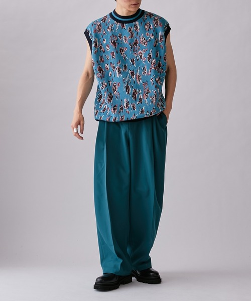 Lui's(ルイス)の「【Neucon / ニューコン】23SS ジャガードベスト(ベスト・メンズ・ブルー/ブラック・2/1)」の5枚目の写真