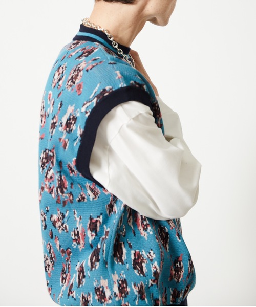 Lui's(ルイス)の「【Neucon / ニューコン】23SS ジャガードベスト(ベスト・メンズ・ブルー/ブラック・2/1)」の20枚目の写真