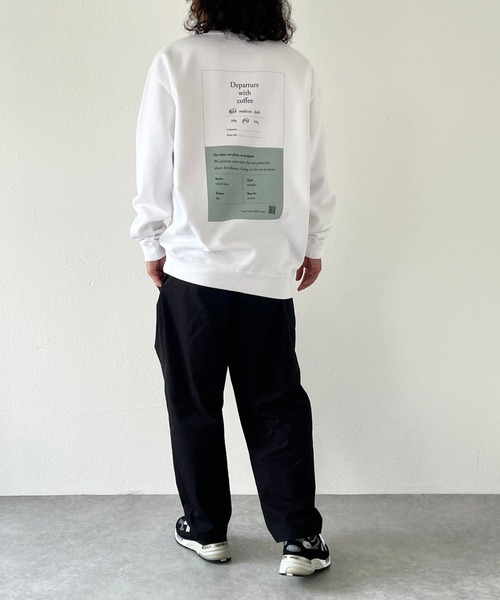 natto(ナット)の「【ユニセックスアイテム】“Departure with coffee” coffee label sweat(スウェット・メンズ・アイボリー・MEDIUM/LARGE/X-LARGE)」の21枚目の写真