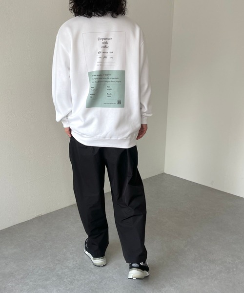 natto(ナット)の「【ユニセックスアイテム】“Departure with coffee” coffee label sweat(スウェット・メンズ・アイボリー・MEDIUM/LARGE/X-LARGE)」の13枚目の写真