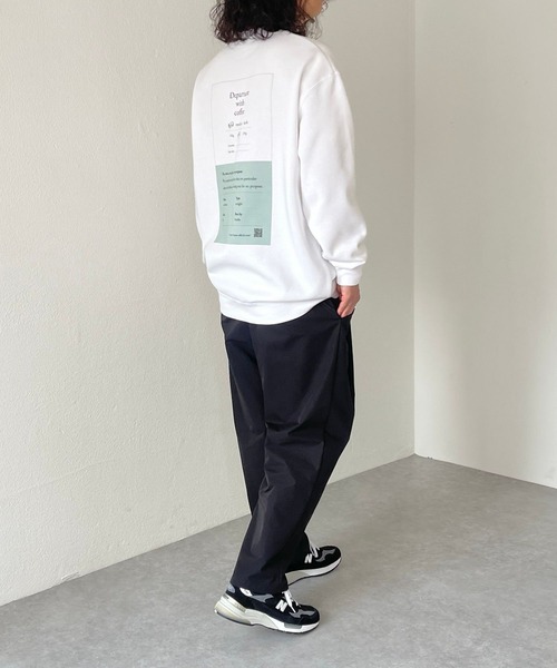 natto(ナット)の「【ユニセックスアイテム】“Departure with coffee” coffee label sweat(スウェット・メンズ・アイボリー・MEDIUM/LARGE/X-LARGE)」の3枚目の写真