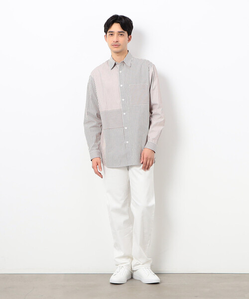 COMME CA ISM（コムサイズム）の「サステナブル ストレッチ デニムストレート パンツ（デニムパンツ・メンズ・ネイビー/ホワイト・SMALL/MEDIUM/LARGE）」の16枚目の写真