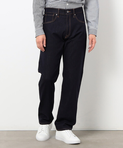 COMME CA ISM（コムサイズム）の「サステナブル ストレッチ デニムストレート パンツ（デニムパンツ・メンズ・ネイビー/ホワイト・SMALL/MEDIUM/LARGE）」の5枚目の写真