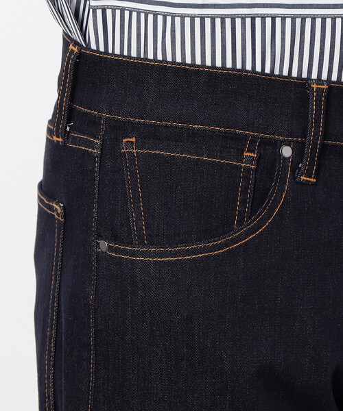 COMME CA ISM（コムサイズム）の「サステナブル ストレッチ デニムストレート パンツ（デニムパンツ・メンズ・ネイビー/ホワイト・SMALL/MEDIUM/LARGE）」の11枚目の写真