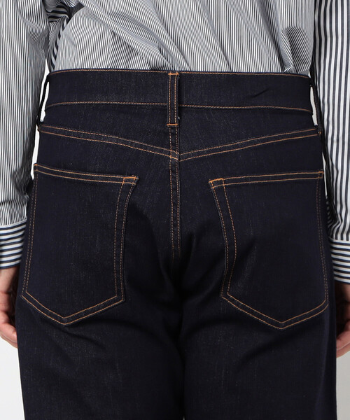 COMME CA ISM（コムサイズム）の「サステナブル ストレッチ デニムストレート パンツ（デニムパンツ・メンズ・ネイビー/ホワイト・SMALL/MEDIUM/LARGE）」の12枚目の写真