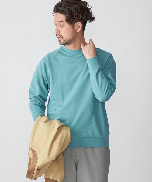 SHIPS(シップス)の「SHIPS: カネマサ 36ゲージ 裏毛 ロングスリーブ Tシャツ (ロンT)(Tシャツ/カットソー・メンズ・ライトグリーン/チャコールグレー/オフホワイト・SMALL/MEDIUM/LARGE/X-LARGE)」の1枚目の写真