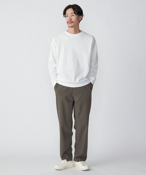 SHIPS(シップス)の「SHIPS: カネマサ 36ゲージ 裏毛 ロングスリーブ Tシャツ (ロンT)(Tシャツ/カットソー・メンズ・ライトグリーン/チャコールグレー/オフホワイト・SMALL/MEDIUM/LARGE/X-LARGE)」の8枚目の写真