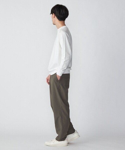 SHIPS(シップス)の「SHIPS: カネマサ 36ゲージ 裏毛 ロングスリーブ Tシャツ (ロンT)(Tシャツ/カットソー・メンズ・ライトグリーン/チャコールグレー/オフホワイト・SMALL/MEDIUM/LARGE/X-LARGE)」の9枚目の写真