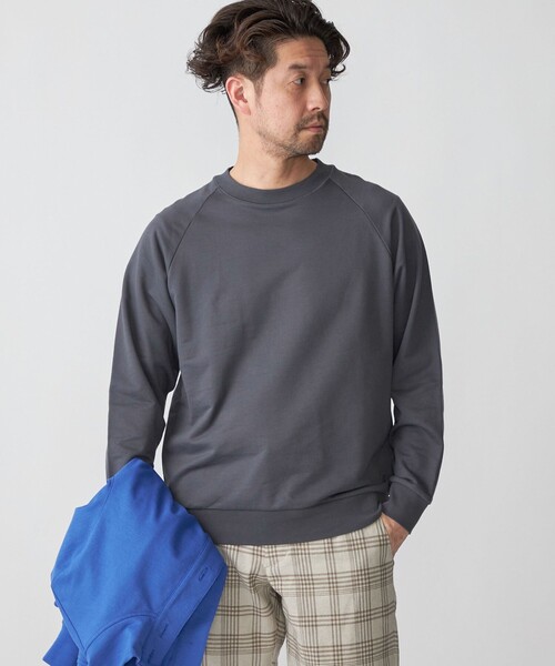 SHIPS(シップス)の「SHIPS: カネマサ 36ゲージ 裏毛 ロングスリーブ Tシャツ (ロンT)(Tシャツ/カットソー・メンズ・ライトグリーン/チャコールグレー/オフホワイト・SMALL/MEDIUM/LARGE/X-LARGE)」の12枚目の写真