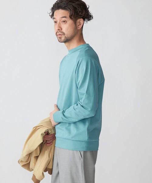 SHIPS(シップス)の「SHIPS: カネマサ 36ゲージ 裏毛 ロングスリーブ Tシャツ (ロンT)(Tシャツ/カットソー・メンズ・ライトグリーン/チャコールグレー/オフホワイト・SMALL/MEDIUM/LARGE/X-LARGE)」の21枚目の写真