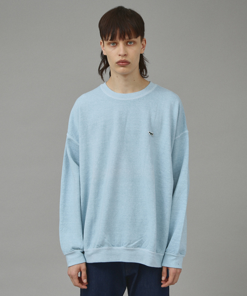 PENNEYS(ぺニーズ)の「【PENNEY'S】ペニーズ キツネ/ペニーズ フォックス/THE FOX 別注ピグメントスウェットクルー(スウェット・メンズ・ベージュ/サックスブルー/スミクロ/ネイビー・M/L)」の22枚目の写真