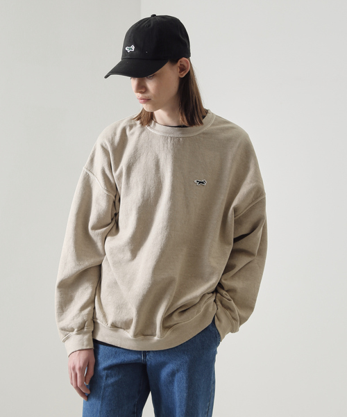 PENNEYS(ぺニーズ)の「【PENNEY'S】ペニーズ キツネ/ペニーズ フォックス/THE FOX 別注ピグメントスウェットクルー(スウェット・メンズ・ベージュ/サックスブルー/スミクロ/ネイビー・M/L)」の13枚目の写真