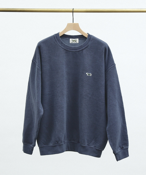 PENNEYS(ぺニーズ)の「【PENNEY'S】ペニーズ キツネ/ペニーズ フォックス/THE FOX 別注ピグメントスウェットクルー(スウェット・メンズ・ベージュ/サックスブルー/スミクロ/ネイビー・M/L)」の6枚目の写真