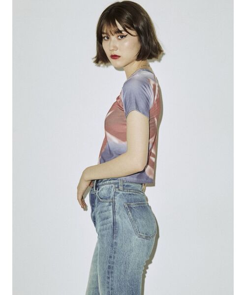 jouetie（ジュエティ）の「ネガフィットTシャツ（Tシャツ/カットソー・レディース・パープル/ピンク/ブラック・MEDIUM）」の22枚目の写真