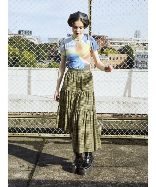 jouetie（ジュエティ）の「ネガフィットTシャツ（Tシャツ/カットソー・レディース・パープル/ピンク/ブラック・MEDIUM）」の17枚目の写真