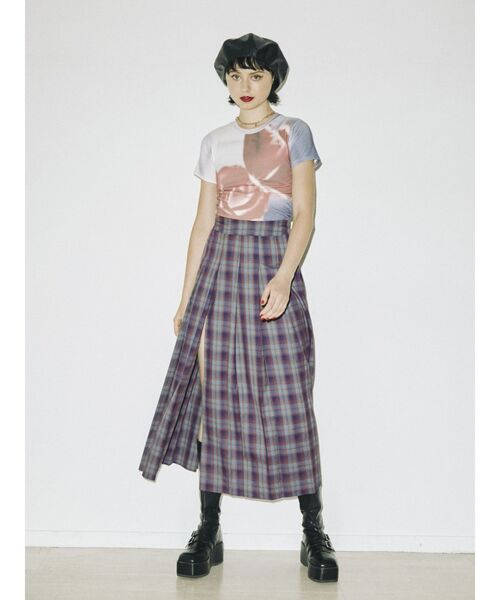 jouetie（ジュエティ）の「ネガフィットTシャツ（Tシャツ/カットソー・レディース・パープル/ピンク/ブラック・MEDIUM）」の18枚目の写真