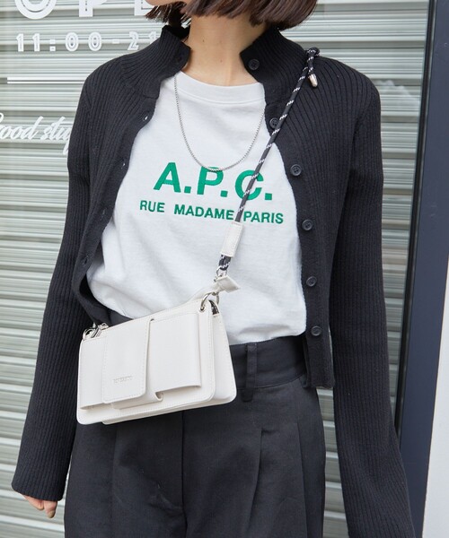 ROVERETO（ロベレート）の「▽ROVERETO/ロベレート ROVERETO×PUBLUX別注ショルダーミニバッグ（ショルダーバッグ・レディース・サックスブルー/ブラック/アイボリー・ONE SIZE）」の4枚目の写真