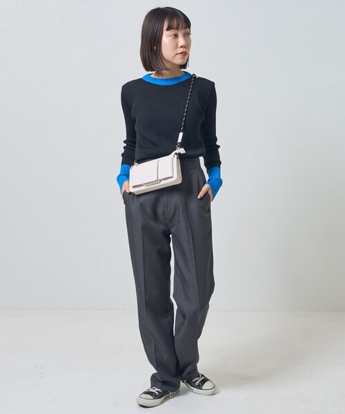 ROVERETO（ロベレート）の「▽ROVERETO/ロベレート ROVERETO×PUBLUX別注ショルダーミニバッグ（ショルダーバッグ・レディース・サックスブルー/ブラック/アイボリー・ONE SIZE）」の11枚目の写真